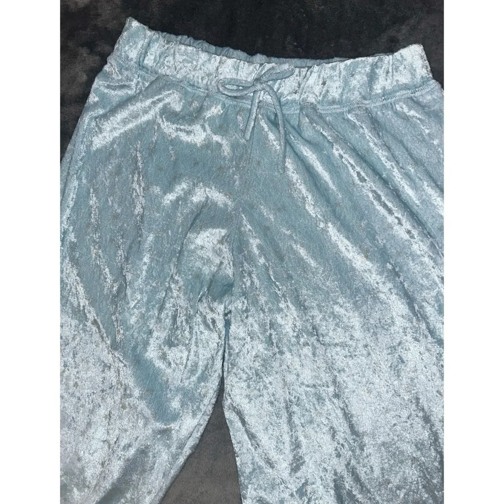 🩵 Vintage Y2K Star Velvet Sleep Pants